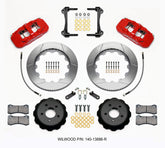 15-21 Ford Mustang Wilwood 140-13886-R AERO6 Big Brake Front Brake Kit - Red